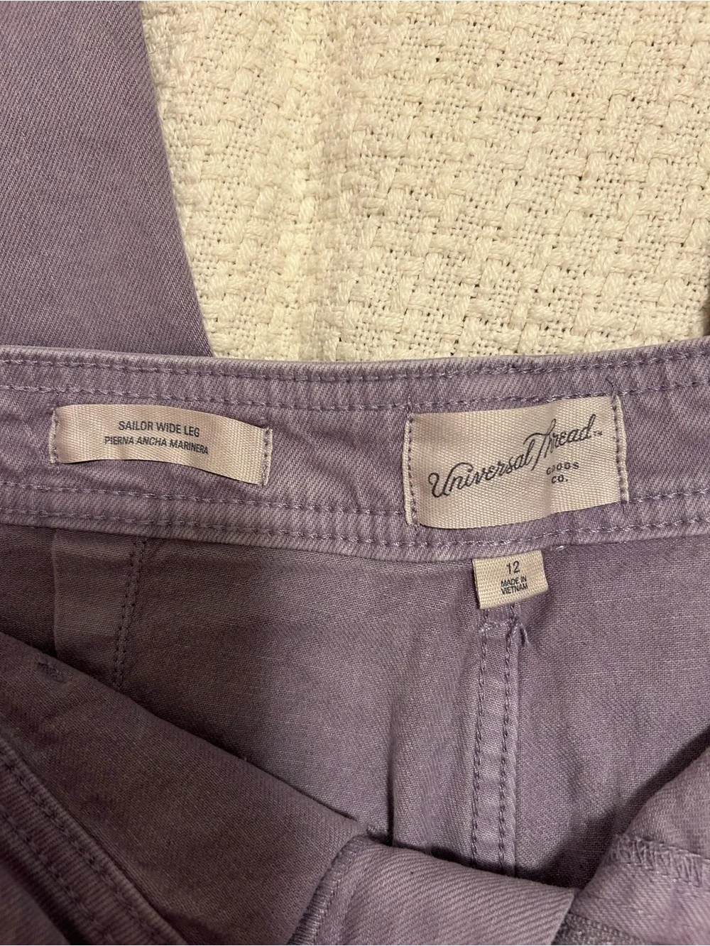 Universal Thread Sailor Wide Leg in Purple - Picture 2 of 2